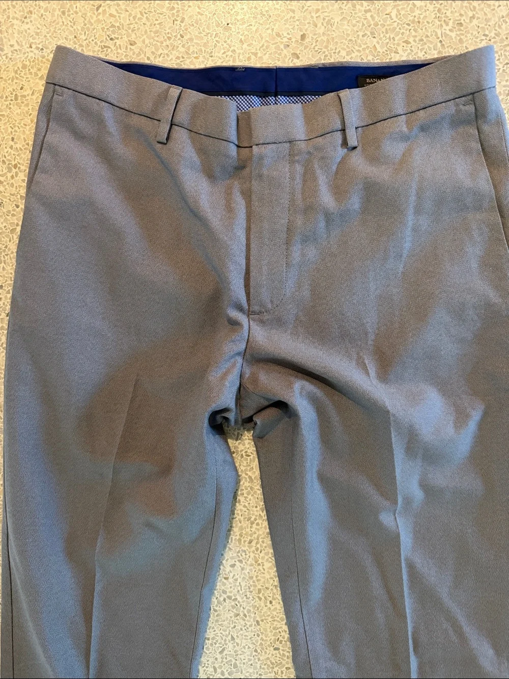 Banana Rebublic Non Iron Modern Slim Fit Gray Dress Chino Pants 31 x 34 NEW!